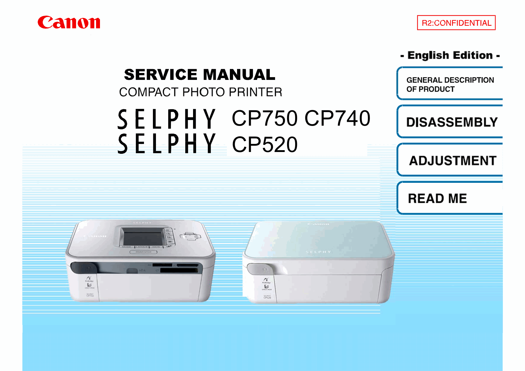 Canon SELPHY CP750 CP740 CP520 Service Manual-1
